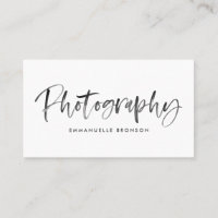 Aquarelle gris foncé Brush Letters Photographe