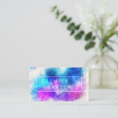 Carte De Visite Aquarelle haute couleur (Debout devant)