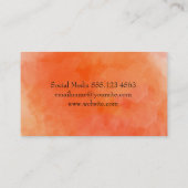 Carte De Visite Aquarelle II (orange) (Dos)