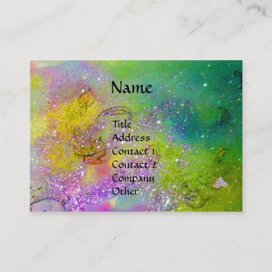 Carte De Visite Aquarelle Imaginaire FAIRY ET GRIFFIN (Devant)
