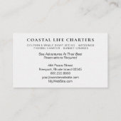 Carte De Visite *~* Aquarelle jouant sur la mer des dauphins côtie (Dos)