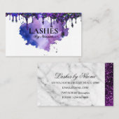 Carte De Visite Aquarelle Lashes (Devant / Derrière)