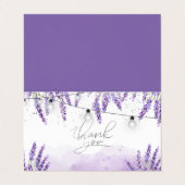 Carte De Visite Aquarelle Lavander (Extérieur déplié)
