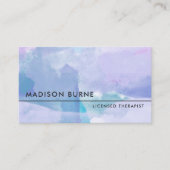 Carte De Visite Aquarelle Lavender Calme (Devant)