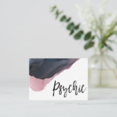 Carte De Visite ~* Aquarelle - Lecteur Psychique Moyen Intuitif (Debout devant)