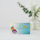 Carte De Visite Aquarelle légumes (Debout devant)