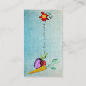 Carte De Visite Aquarelle légumes (Dos)