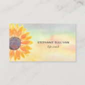 Carte De Visite Aquarelle Life Coach QR Code (Devant)