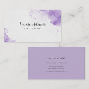 Carte De Visite Aquarelle Lilac