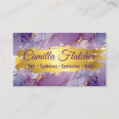 Carte De Visite Aquarelle Lilac délicate (Devant)