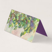 Carte De Visite aquarelle lilas (Dos)