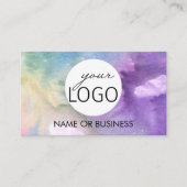 Carte De Visite Aquarelle Logo Bijoux artisanaux (Devant)