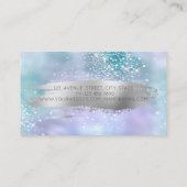 Carte De Visite Aquarelle Lotus Brush Diamonds Holographique (Dos)
