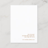 Carte De Visite Aquarelle magenta rose artistique (Dos)