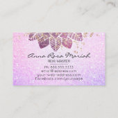 Carte De Visite *~* Aquarelle Mandala Parties scintillant guérison (Dos)