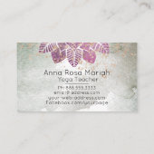 Carte De Visite *~* Aquarelle Mandala Parties scintillant Reiki Sp (Dos)