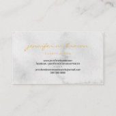 Carte De Visite Aquarelle marguerite aromathérapie (Dos)