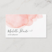 Carte De Visite Aquarelle marine et bleu (Devant)