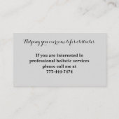 Carte De Visite Aquarelle méditative Pampass Grass (Dos)