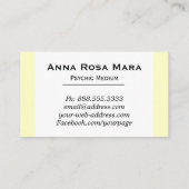 Carte De Visite Aquarelle métaphysique de lecteur de milieu (Dos)