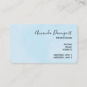 Carte De Visite Aquarelle mignonne Mère Lion & Cub (Dos)