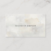Carte De Visite Aquarelle minimale neutre simple (Devant)