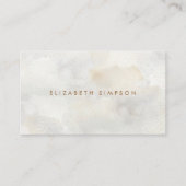 Carte De Visite Aquarelle minimale neutre simple (Devant)
