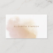 Carte De Visite Aquarelle minimale neutre simple (Devant)