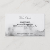 Carte De Visite Aquarelle minimaliste (Dos)