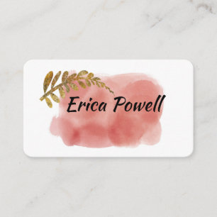 Carte De Visite Aquarelle minimaliste abstraite