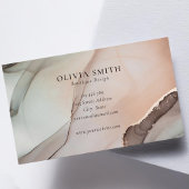 Carte De Visite Aquarelle minimaliste chic