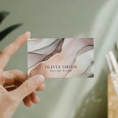 Carte De Visite Aquarelle minimaliste chic