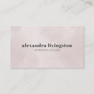 Carte De Visite Aquarelle minimaliste moderne Pastel Pearl Créativ