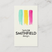 Carte De Visite Aquarelle moderne (Devant)