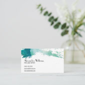 Carte De Visite Aquarelle moderne (Debout devant)