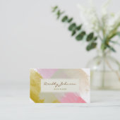 Carte De Visite Aquarelle Moderne Abstrait Élégant Cool Artiste (Debout devant)