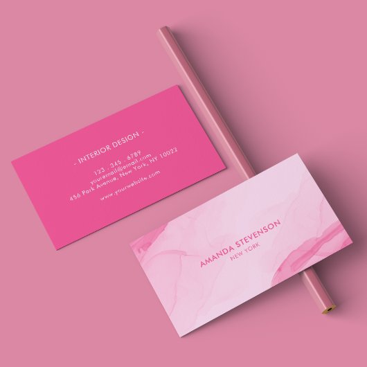 Carte De Visite Aquarelle moderne abstrait II