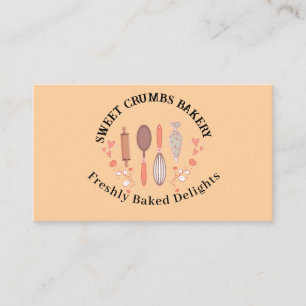 Carte De Visite Aquarelle moderne Cuisine & Cuisine Ustensiles Bou