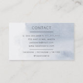 Carte De Visite Aquarelle moderne Cuisine florale Stand boulangeri (Dos)