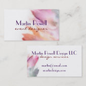 carte de visite aquarelle moderne double face (Devant / Derrière)