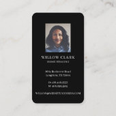 Carte De Visite Aquarelle moderne du milieu du siècle porte avant (Dos)