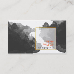 Carte De Visite Aquarelle moderne Elégant Artiste Professionnel