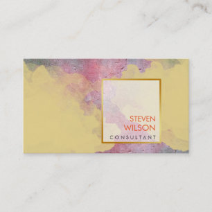 Carte De Visite Aquarelle moderne Elégant Artiste Professionnel
