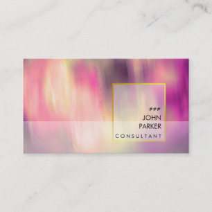 Carte De Visite Aquarelle moderne Elégant Artiste Professionnel