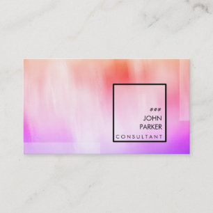 Carte De Visite Aquarelle moderne Elégant Artiste Professionnel