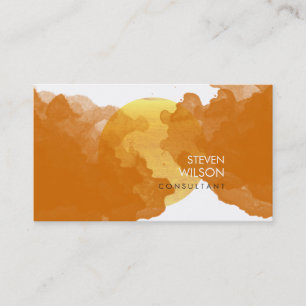 Carte De Visite Aquarelle moderne Elégant Artiste Professionnel