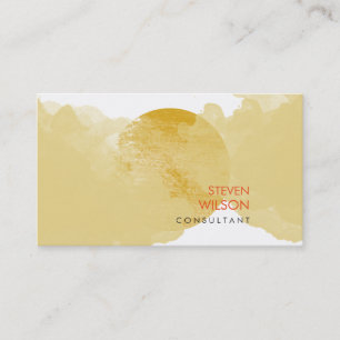 Carte De Visite Aquarelle moderne Elégant Artiste Professionnel