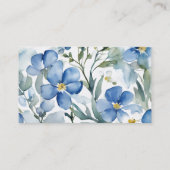 Carte De Visite Aquarelle moderne minimaliste (Dos)