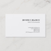 Carte De Visite Aquarelle moderne minimaliste (Devant)