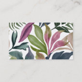 Carte De Visite Aquarelle moderne minimaliste (Dos)